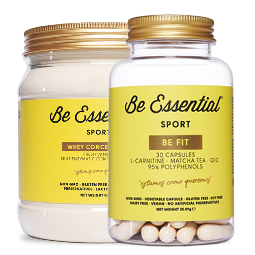 Be Essential&reg; WHEY CONCENTRATE + BE FIT L-CARNITINA, TE MATCHA, Q10